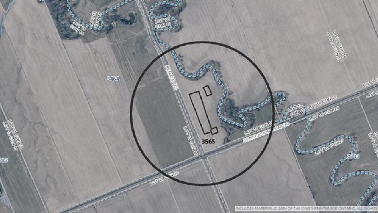 Key Map of 3565 Concession Road 20, The Nation