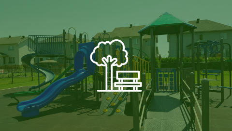 Icon of a park bench and tree