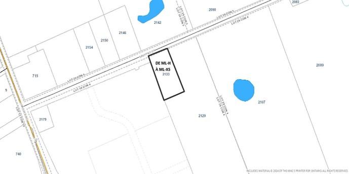 CARTE D’EMPLACEMENT – 2133 rue Calypso, La Nation, DOSSIER NO. ZBL-8-2026